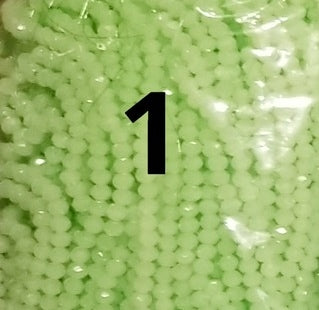 100 count 4mm dyed rondelles