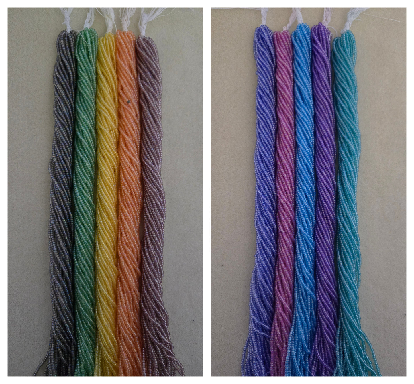 Size 11 Transparent Solgel Rainbow Czech Preciosa Seed Beads