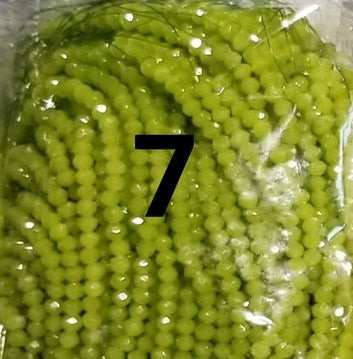100 count 4mm dyed rondelles