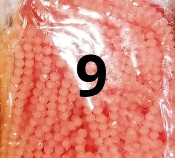 100 count 4mm dyed rondelles