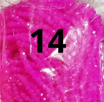 100 count 4mm dyed rondelles