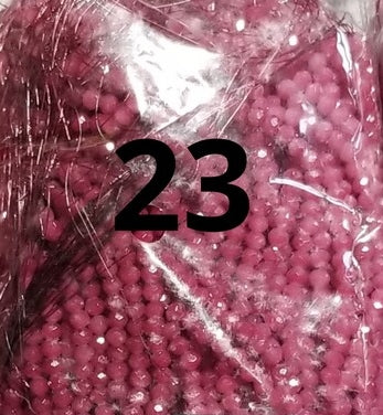 100 count 4mm dyed rondelles