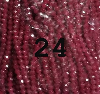 100 count 4mm dyed rondelles