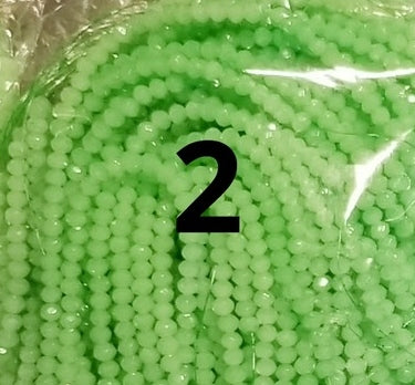 100 count 4mm dyed rondelles