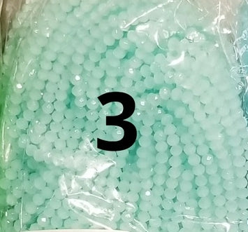 100 count 4mm dyed rondelles