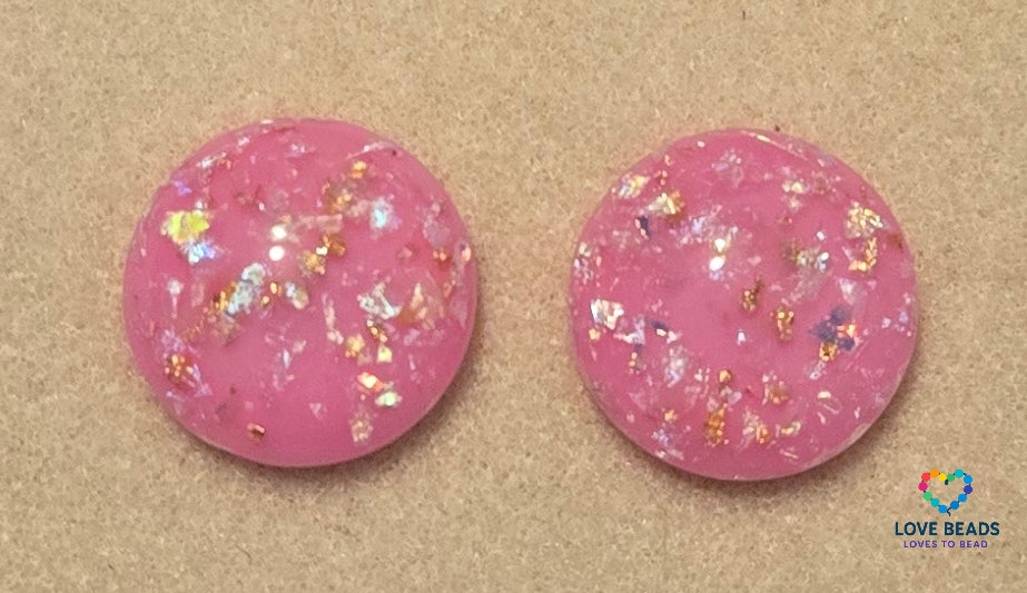 20mm Gold Foil Flatback Centers