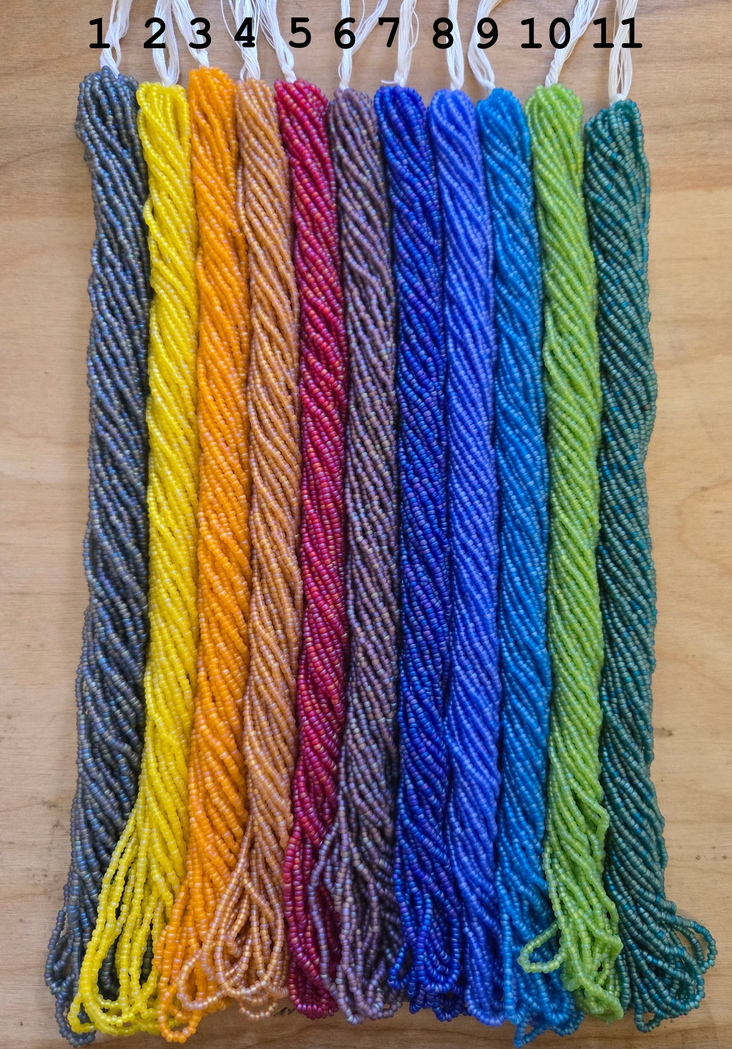 Czech Size 11 Matte Transparent AB Seed Beads