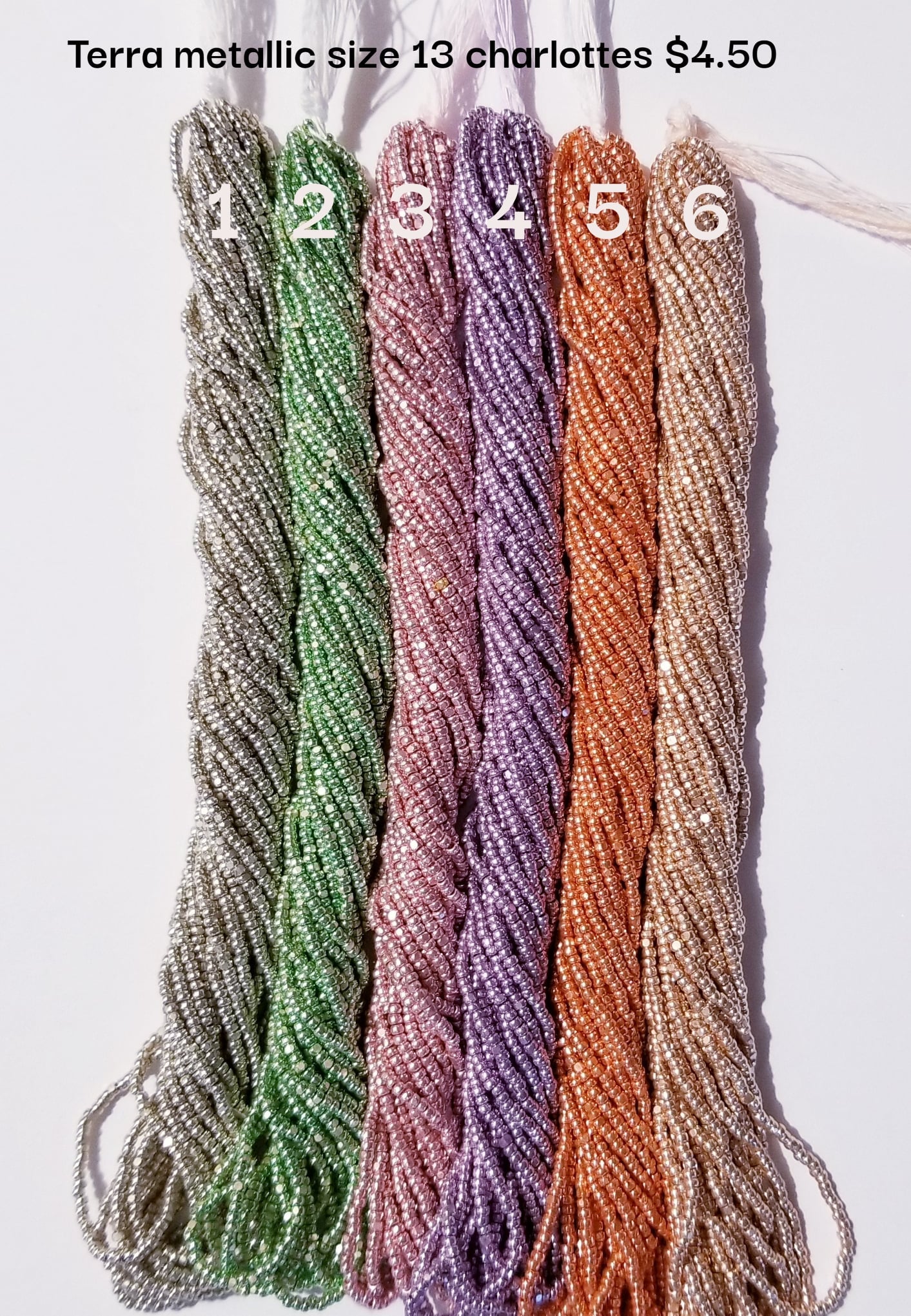 Size 13 Terra Metallic Charlotte Cut Beads