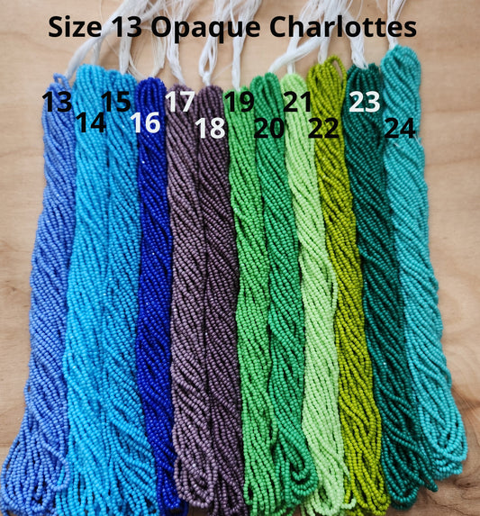 Czech Size 13 Charlotte Cut Seed Beads