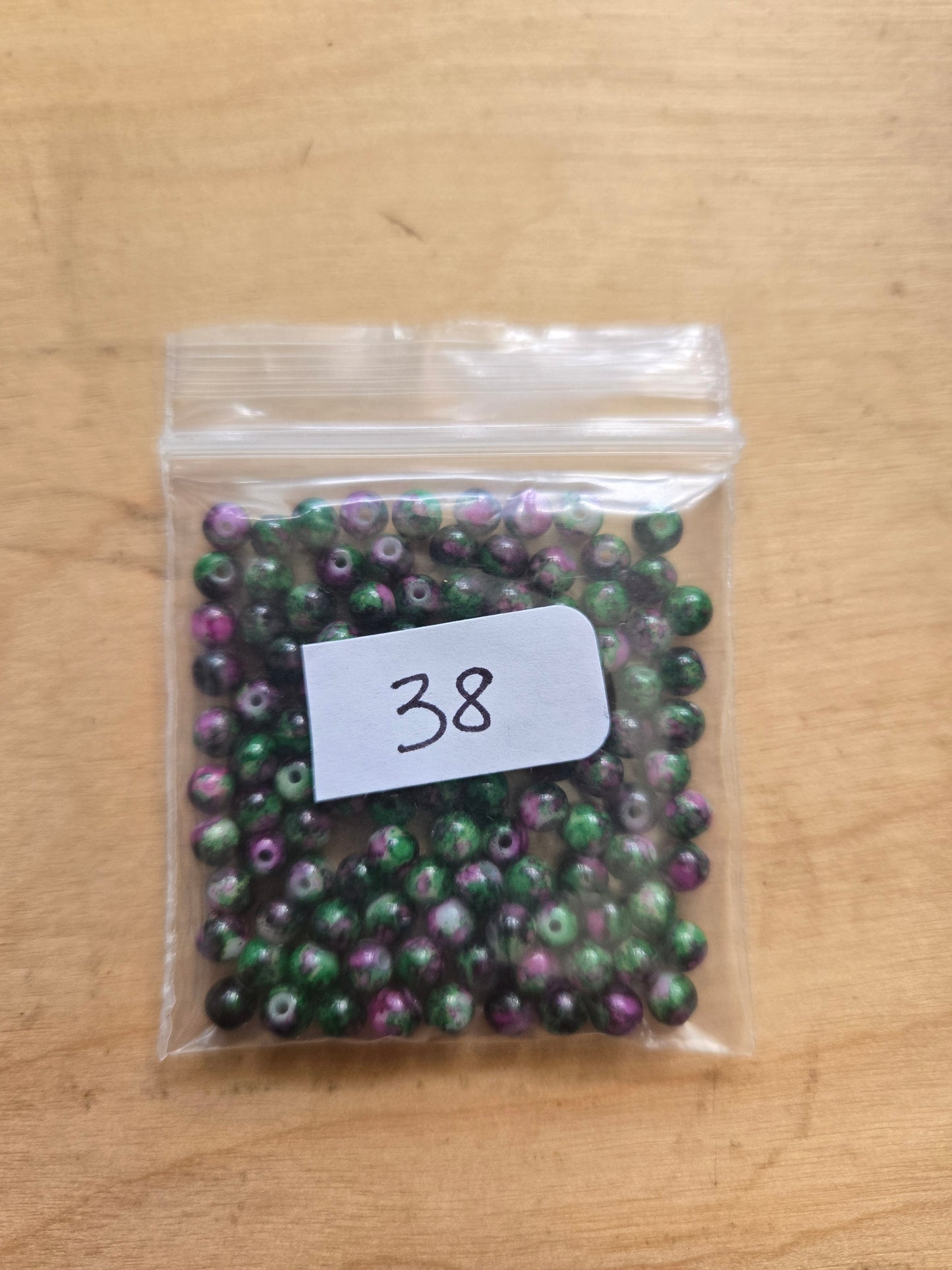 Clearance 4mm multi-color round edging beads