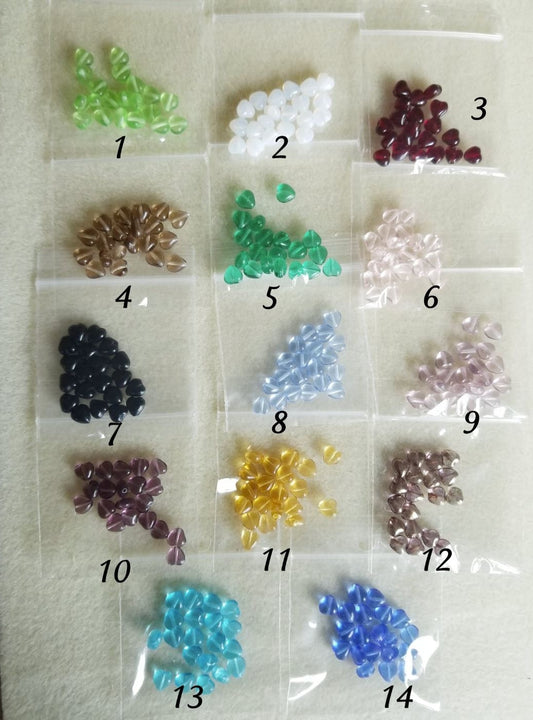 6mm Glass Hearts