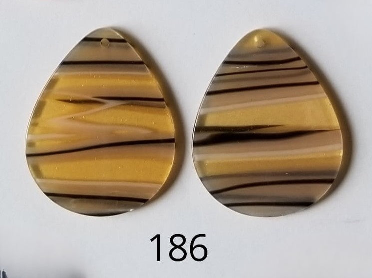 Tear Drop Acrylic Centers