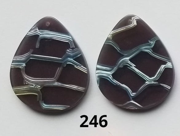 Tear Drop Acrylic Centers