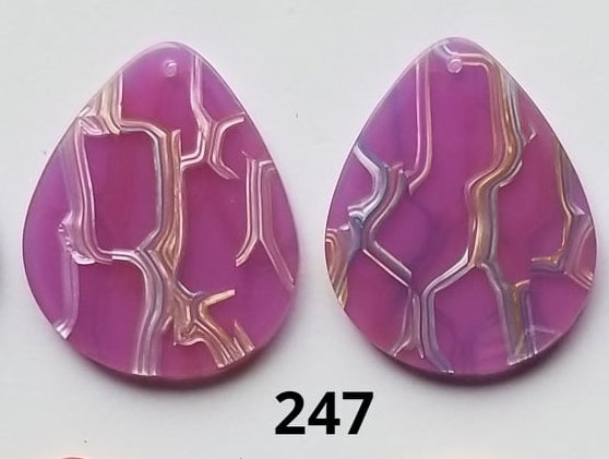 Tear Drop Acrylic Centers