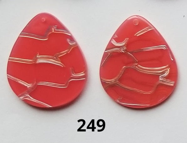 Tear Drop Acrylic Centers