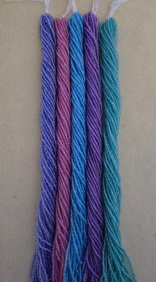 Size 11 Transparent Solgel Rainbow Czech Preciosa Seed Beads