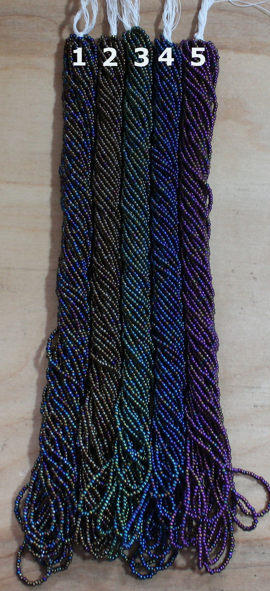 Czech Size 11 Iris Seed Beads