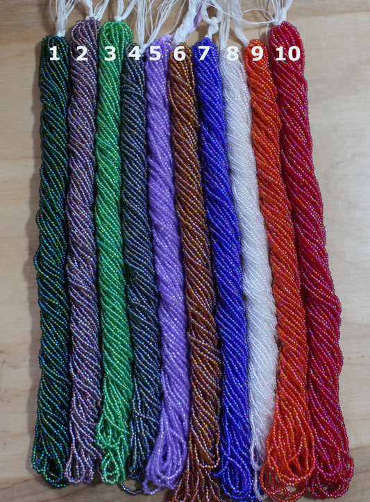 Czech Size 11 Transparent AB Seed Beads