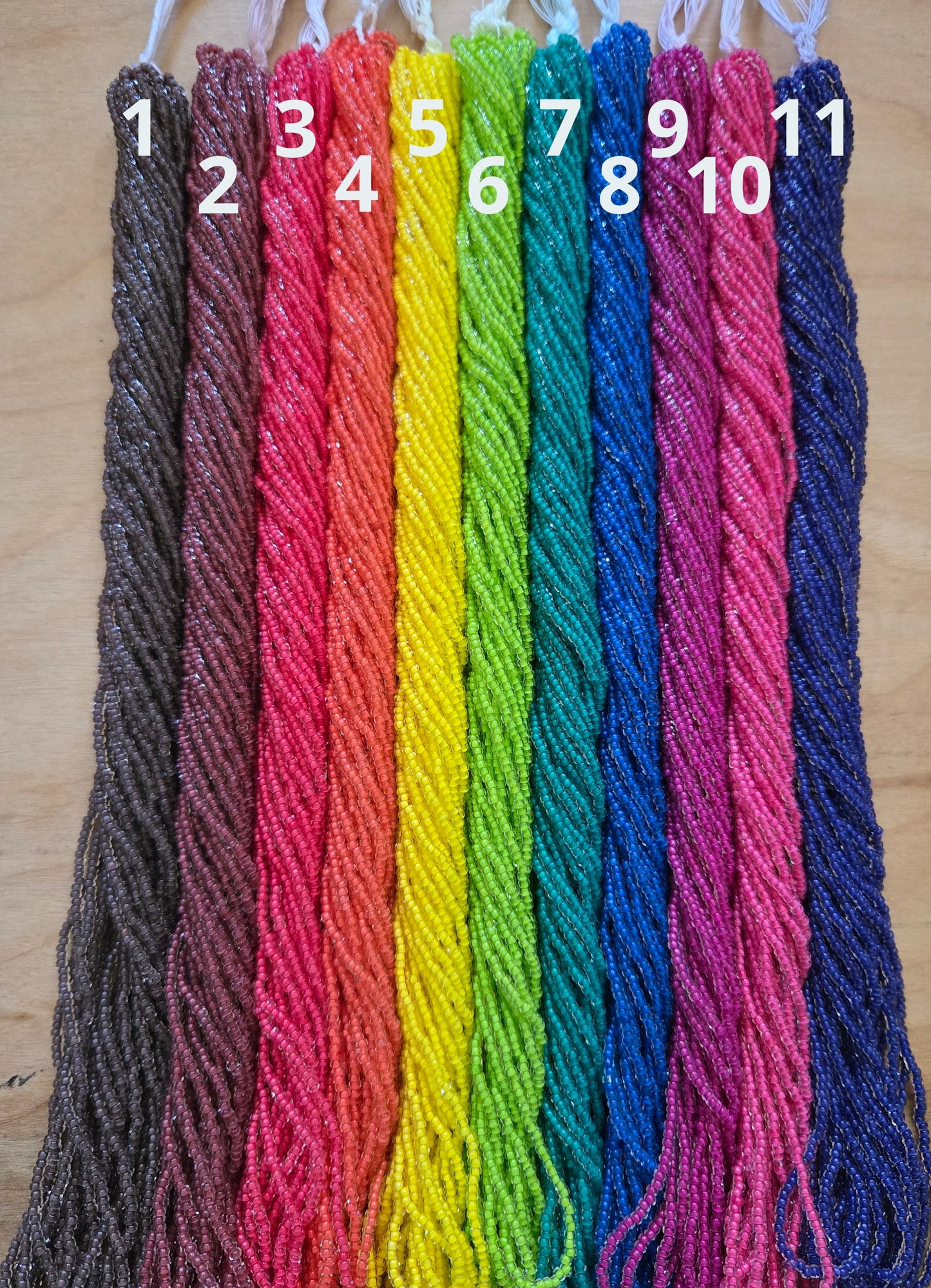 Czech Size 11 Terra Intensive Color Lined Seed Beads