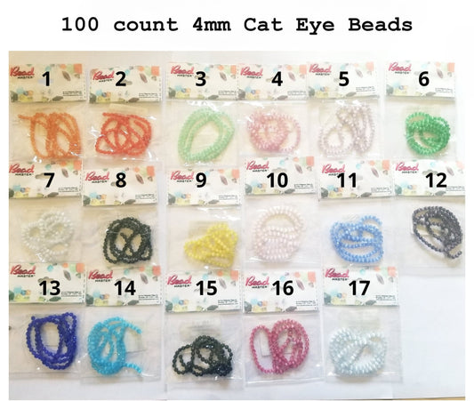 4mm Cat Eye Bead