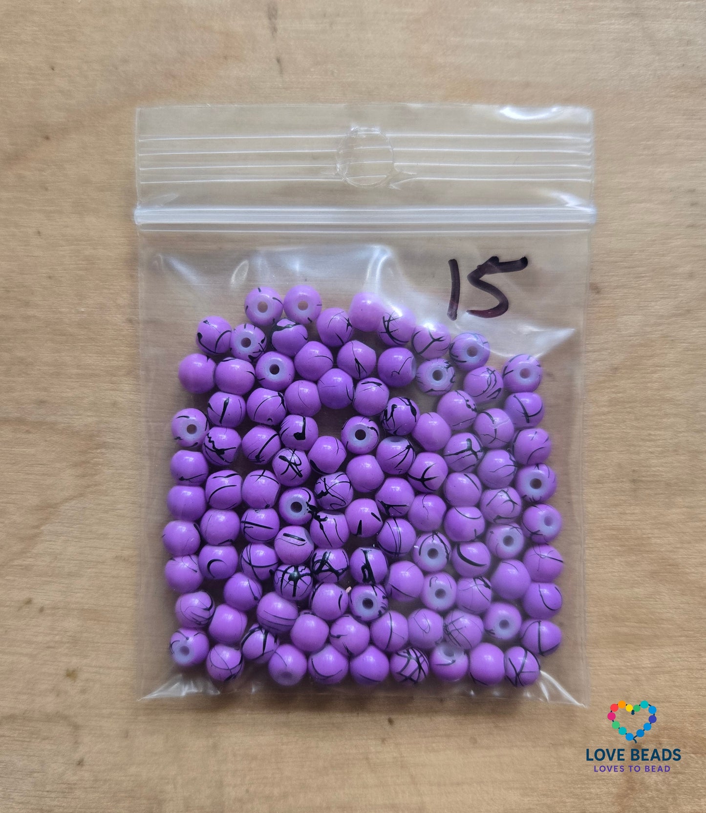 Clearance 4mm multi-color round edging beads