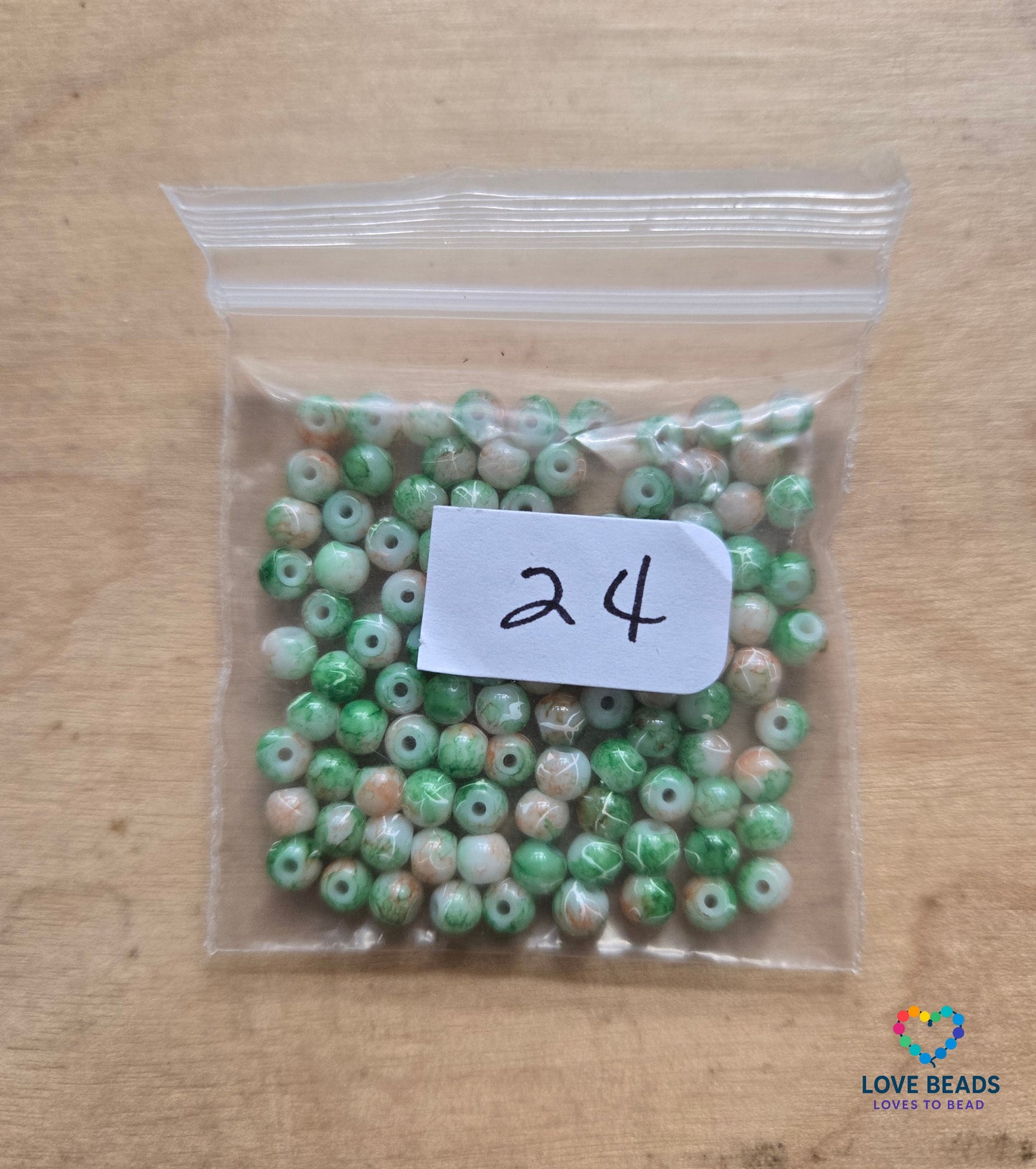 Clearance 4mm multi-color round edging beads