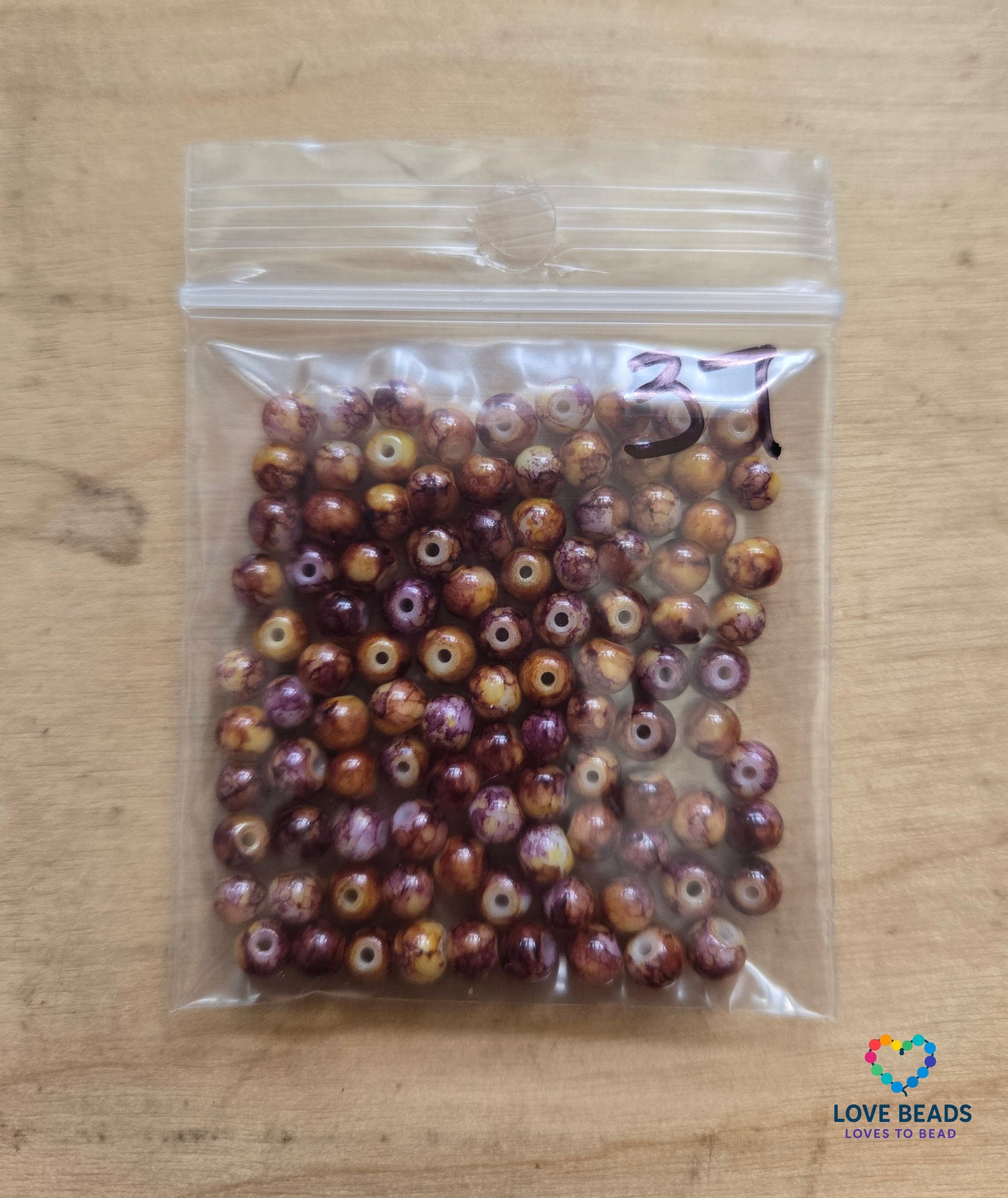 Clearance 4mm multi-color round edging beads