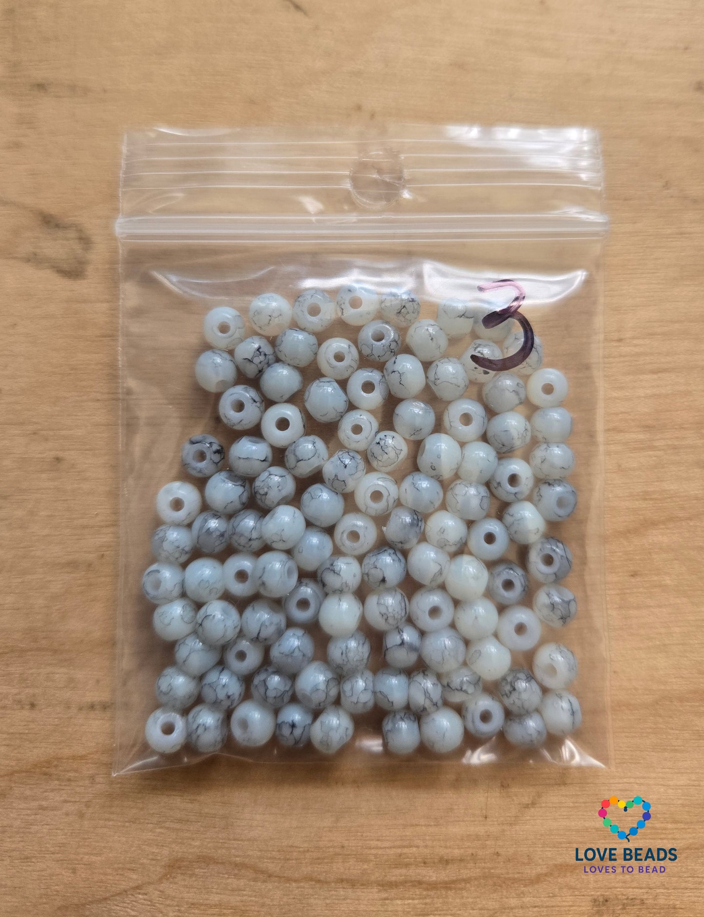 Clearance 4mm multi-color round edging beads