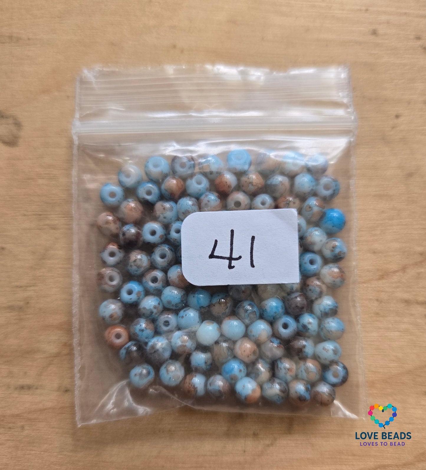 Clearance 4mm multi-color round edging beads