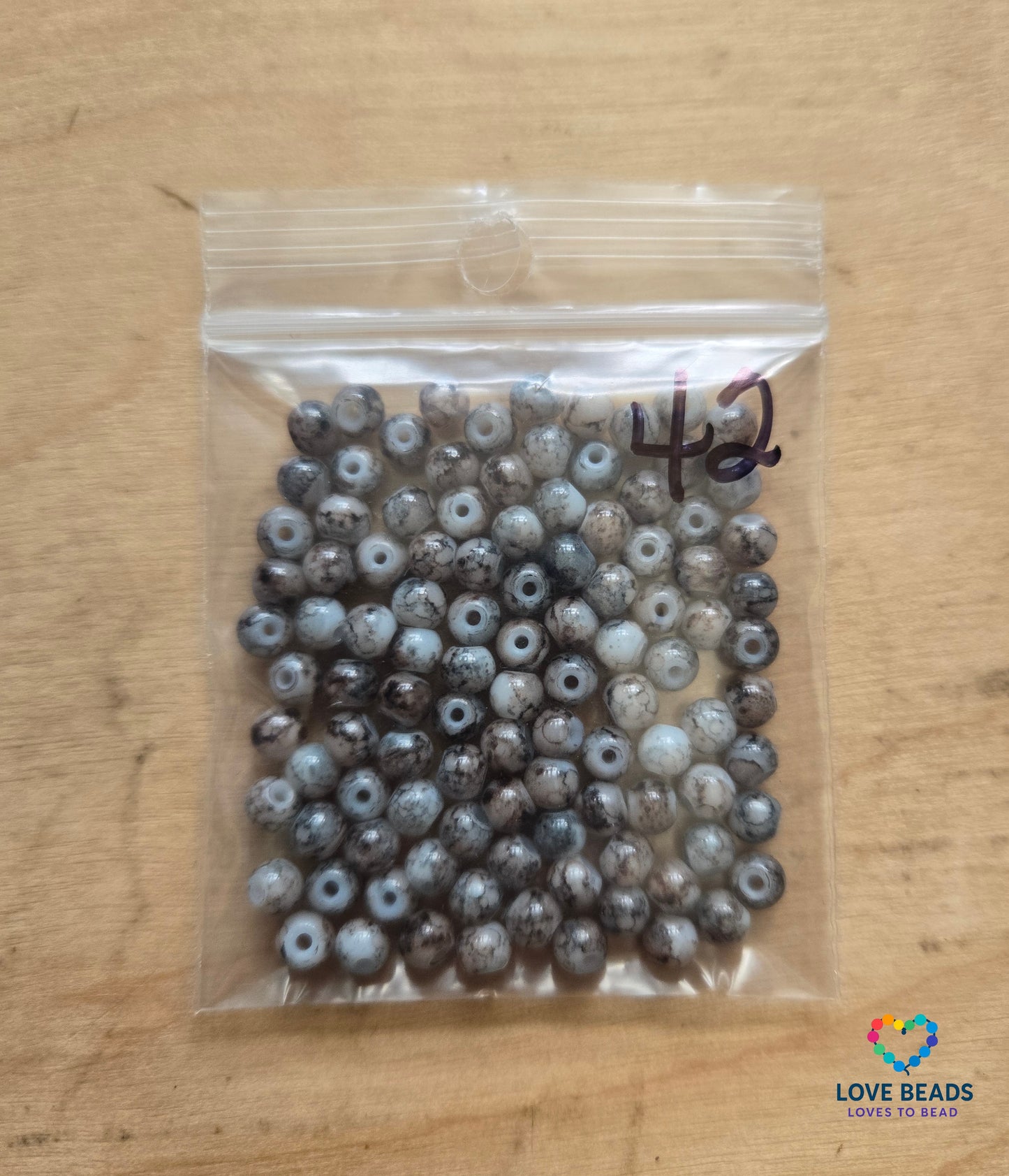 Clearance 4mm multi-color round edging beads