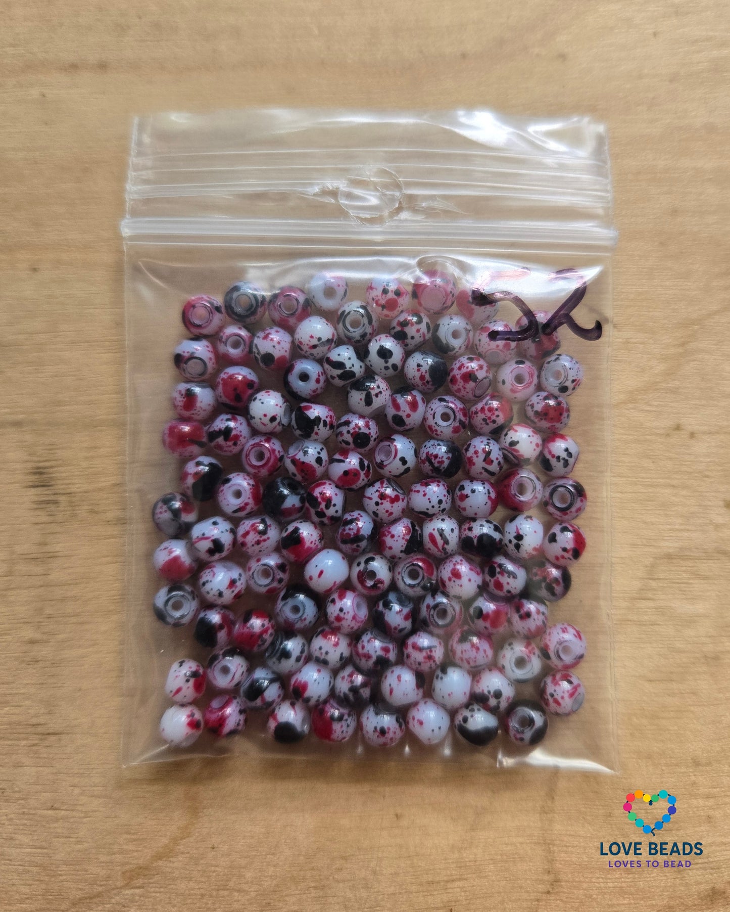 Clearance 4mm multi-color round edging beads