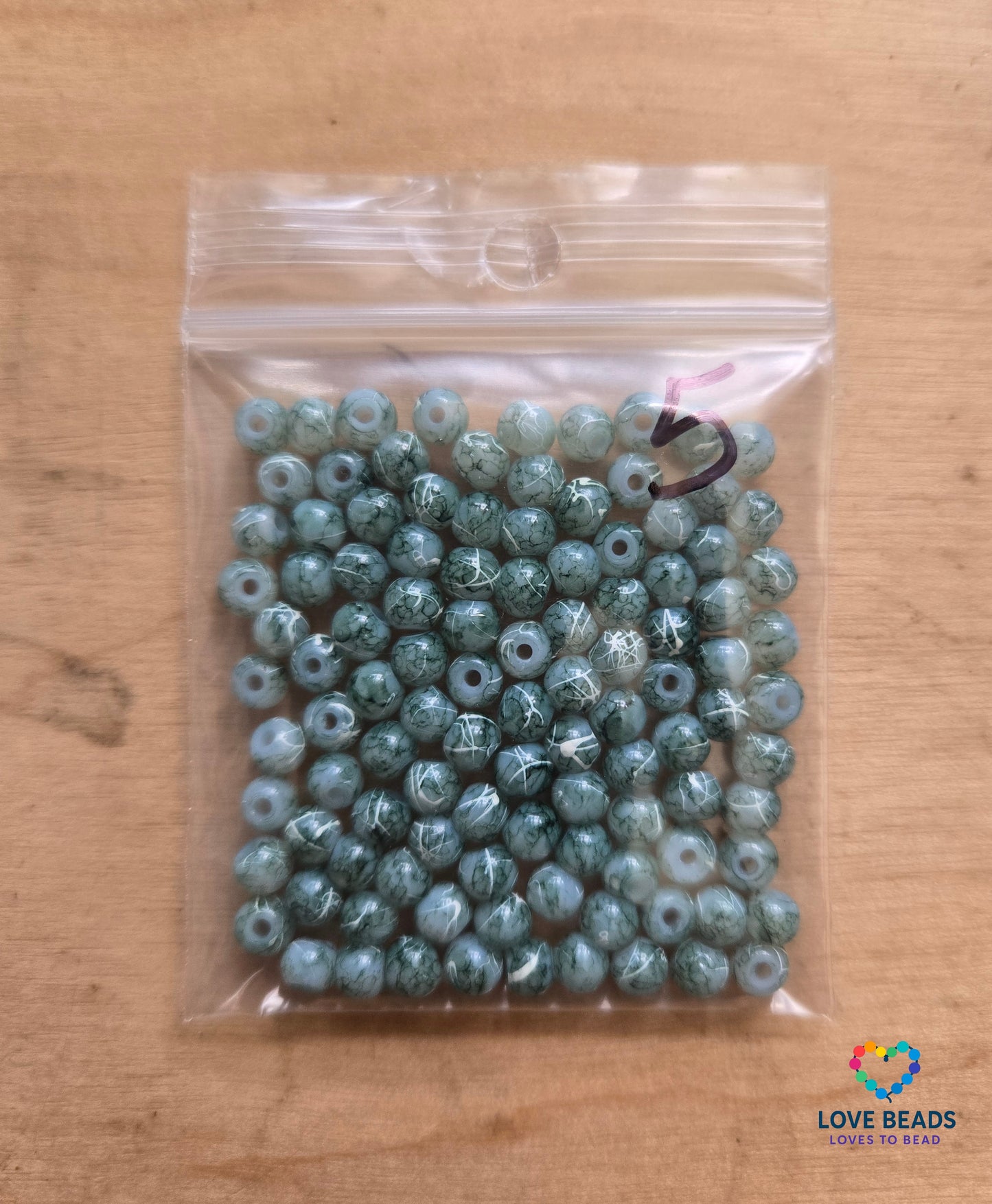 Clearance 4mm multi-color round edging beads