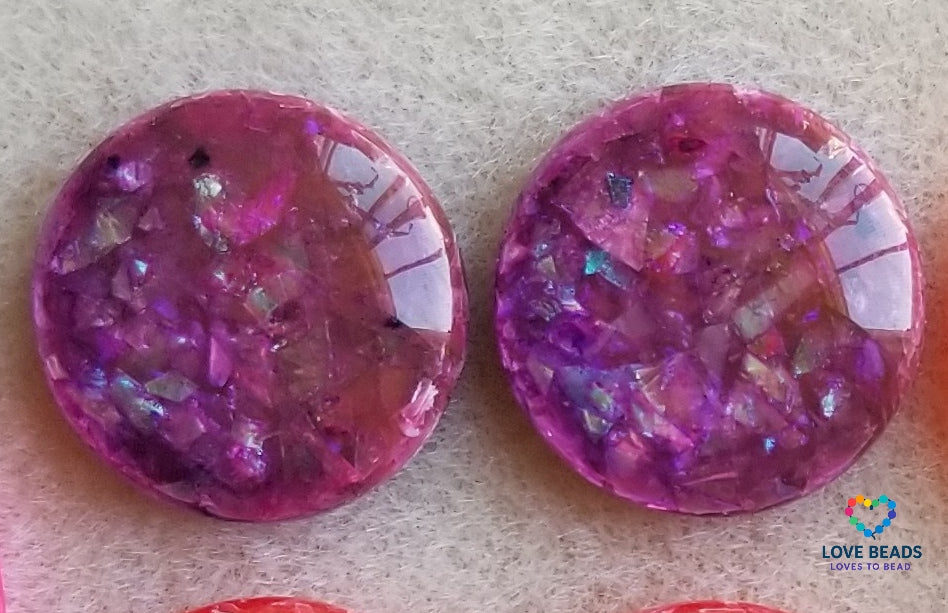 18mm Foil Flatback Centers
