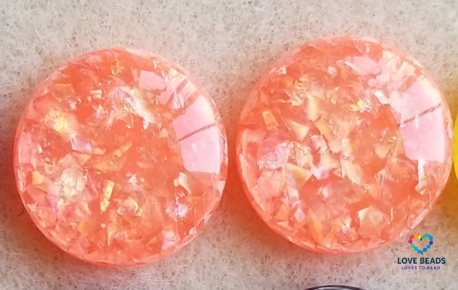 18mm Foil Flatback Centers