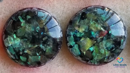 18mm Foil Flatback Centers