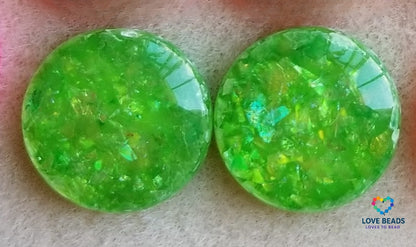 18mm Foil Flatback Centers