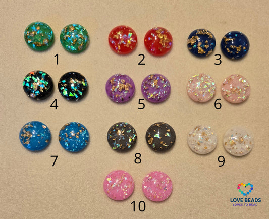 20mm Gold Foil Flatback Centers