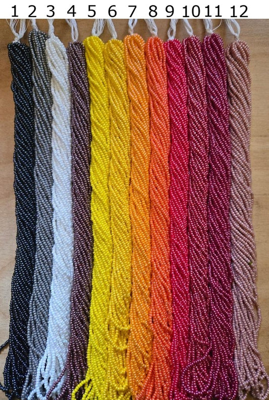 Czech Size 11 Luster Seed Beads