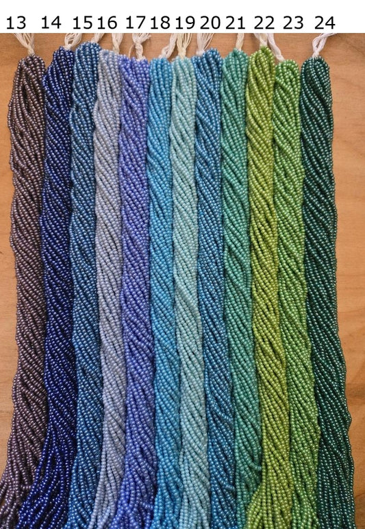 Czech Size 11 Luster Seed Beads