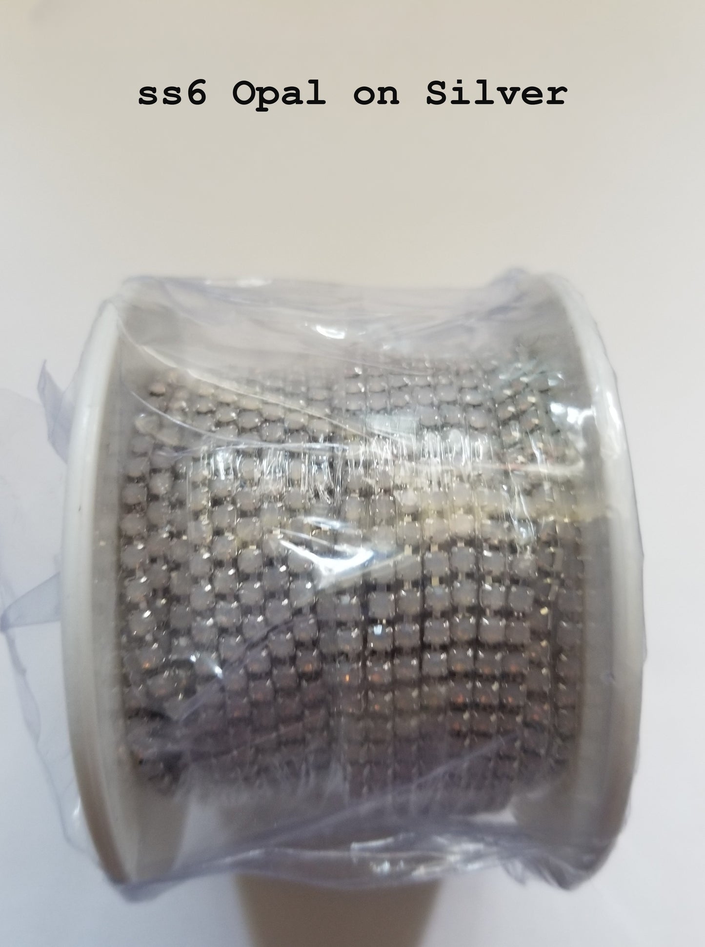 SS6 Rhinestone Metal Cup Chain Banding 10 Yard Rolls