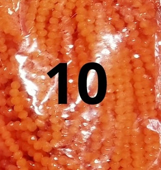 100 count 4mm dyed rondelles