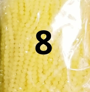 100 count 4mm dyed rondelles