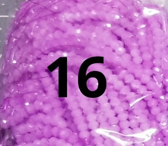 100 count 4mm dyed rondelles