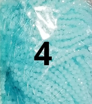 100 count 4mm dyed rondelles