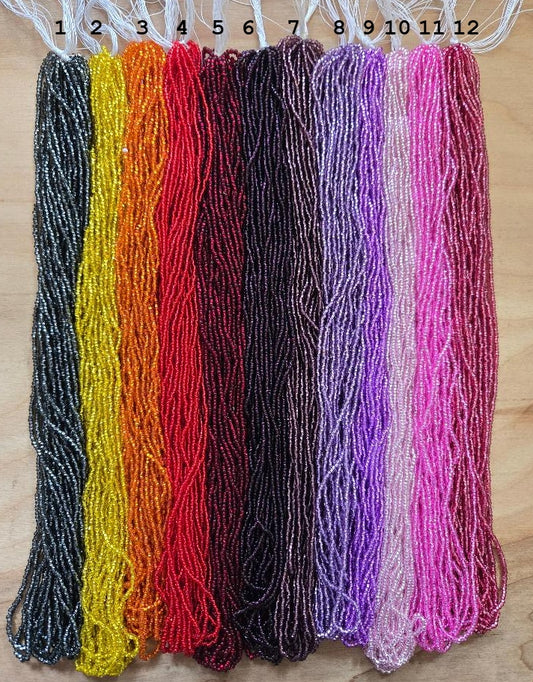 Czech Size 11 Silver Lined Seed Beads