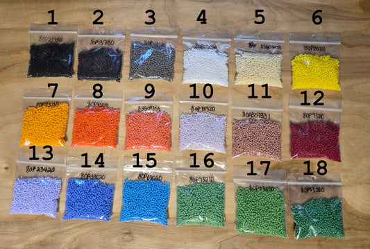 Size 8 Czech Opaque Seed Beads