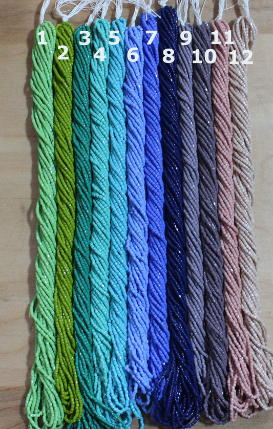 Czech Size 9 Opaque Tri-Cut Seed Beads