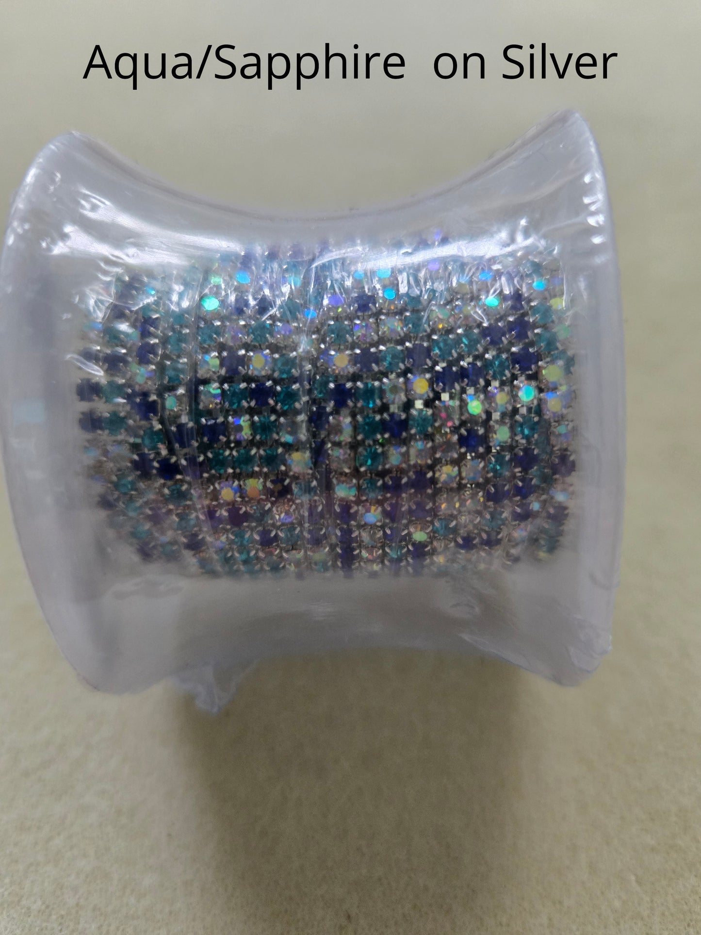5 yard rolls ss6 metal cup rhinestone banding