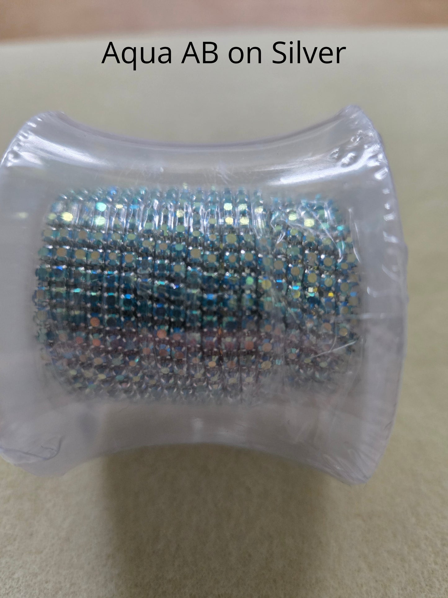 5 yard rolls ss6 metal cup rhinestone banding