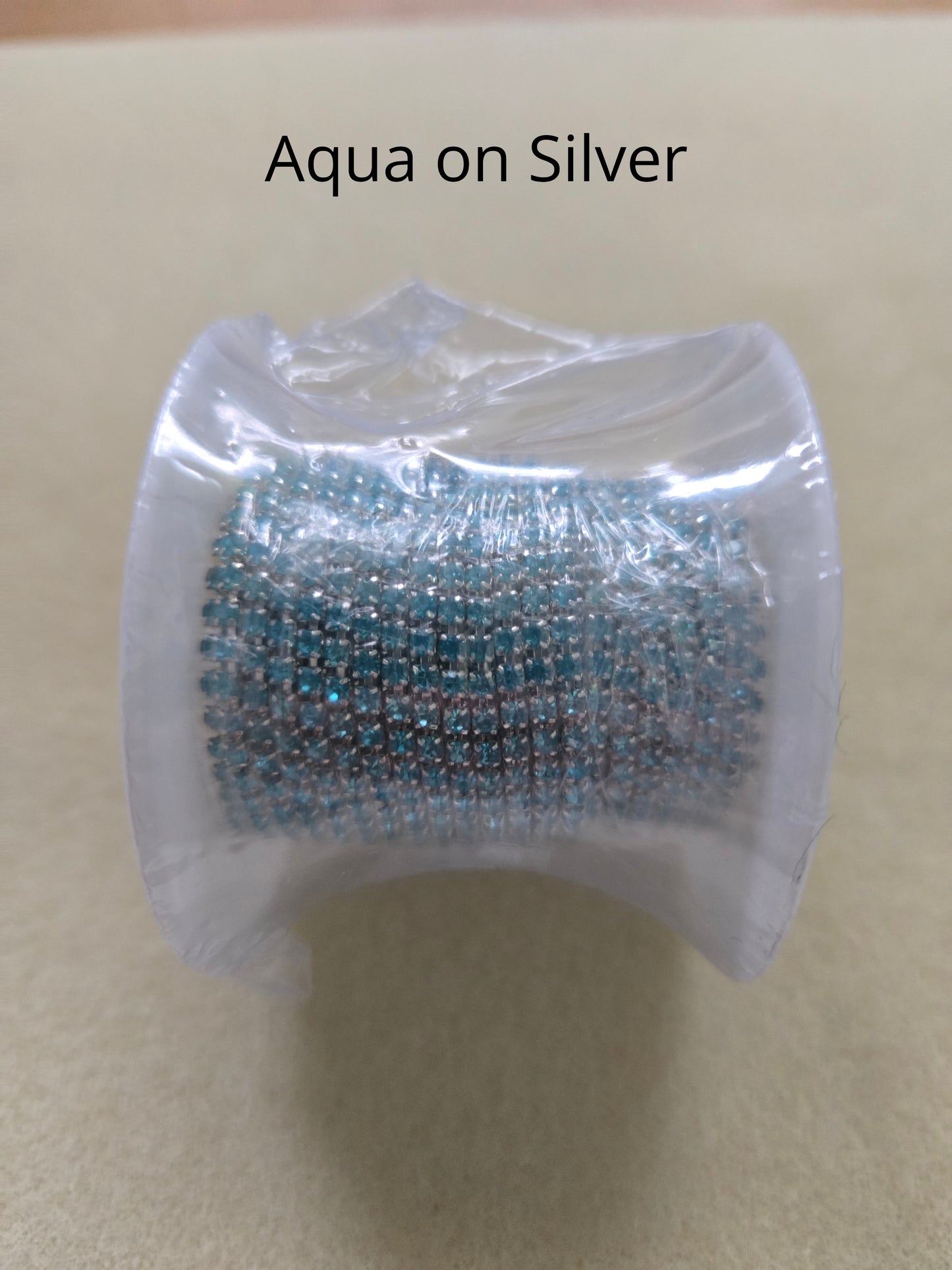 5 yard rolls ss6 metal cup rhinestone banding